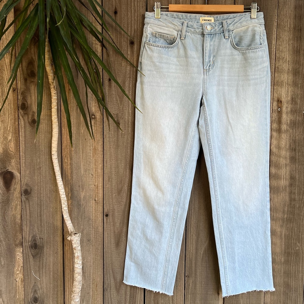 L’AGENCE MILANA Low-Rise Straight Leg Jeans